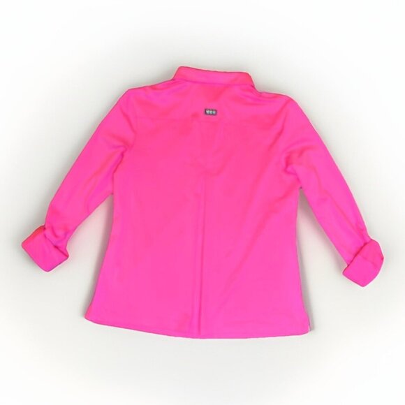 Jamie Sadock Women's Airwear Long Sleeve Golf Shirt Women's Size Medium Hot Pink - Picture 3 of 10